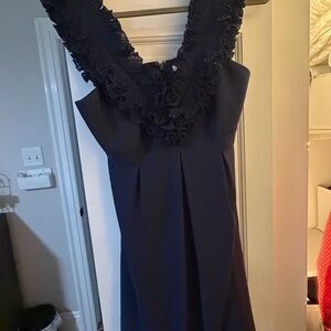Lilly Pulitzer Navy Ruffle Mini Dress